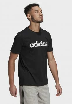 Adidas Performance M LIN SJ T - Print T-shirt - Black -adidas Performance Shop 938bb94e3ecb406082484da3bcbdf6fe