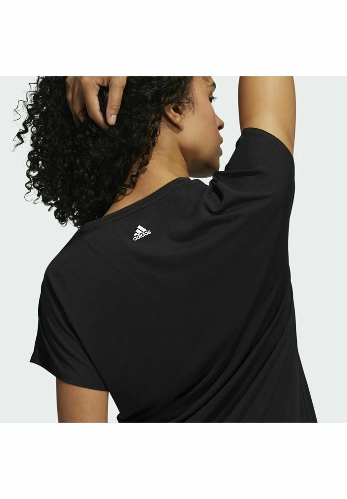 Adidas Performance 3-STRIPES TRAINING TEE - Print T-shirt - Black 6 Adidas Performance 3-STRIPES TRAINING TEE - Print T-shirt - Black - Image 4