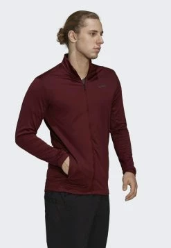 Adidas Performance MT FULL - Zip-up Sweatshirt - Burgundy -adidas Performance Shop 93d5234ba96741fab4698576d66cfe37