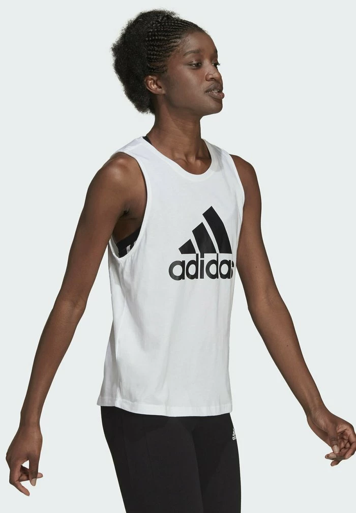 Adidas Performance ESSENTIALS BIG LOGO - Print T-shirt - White 5 Adidas Performance ESSENTIALS BIG LOGO - Print T-shirt - White - Image 3