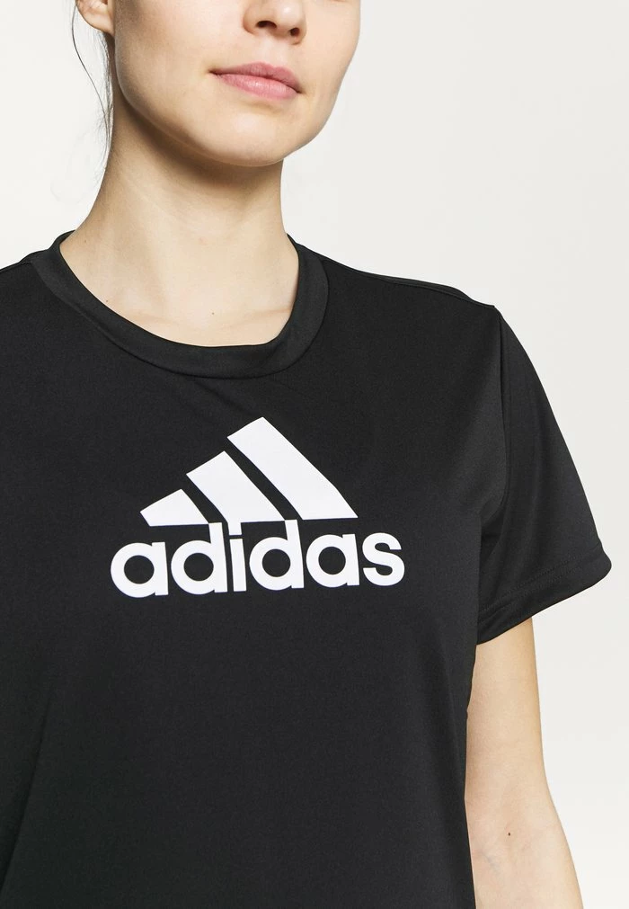 Adidas Performance Print T-shirt - Black/white 6 Adidas Performance Print T-shirt - Black/white - Image 4
