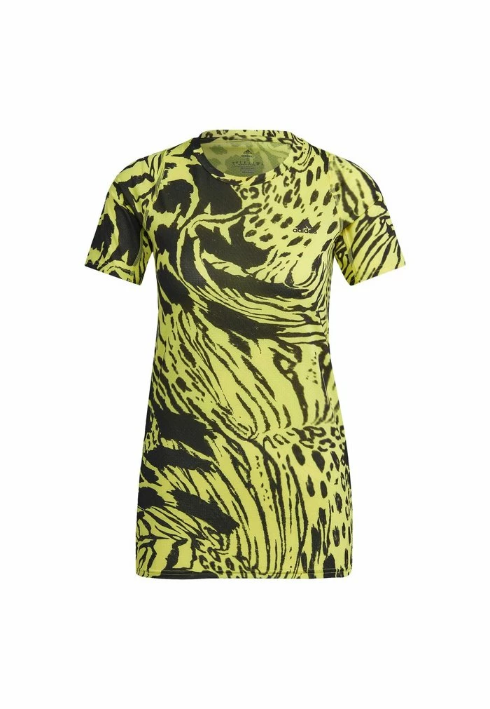 Adidas Performance Print T-shirt - Yellow 8 Adidas Performance Print T-shirt - Yellow - Image 6