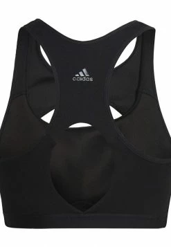 Adidas Performance COREFLOW STUDIO WIND - Medium Support Sports Bra - Black Carbon -adidas Performance Shop 9481b17fd422498e94964573caa261f9