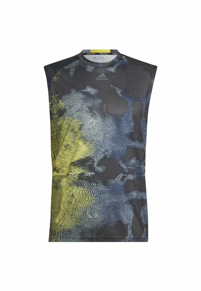 Adidas Performance HIGH INTENSITY ALLOVER - Top - Grey/yellow 8 Adidas Performance HIGH INTENSITY ALLOVER - Top - Grey/yellow - Image 6