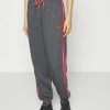 Adidas Performance Tracksuit Bottoms - Dark Grey Heather/red