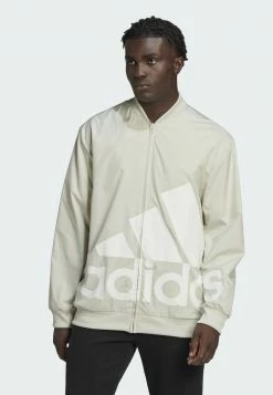 Adidas Performance AEROREADY ESSENTIALS GIANT LOGO - Training Jacket - Beige