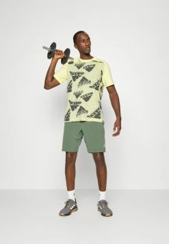 Adidas Performance Print T-shirt - Almost Yellow/linen Green -adidas Performance Shop 9785e4b67c5b425aa6e46013154f3f3b