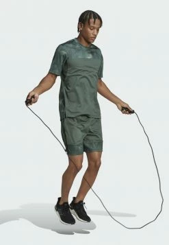 Adidas Performance ALL OVERSIZE PRINTED - Sports Shorts - Green -adidas Performance Shop 97896c27458a4bcb84eb4cd92cb27eb0