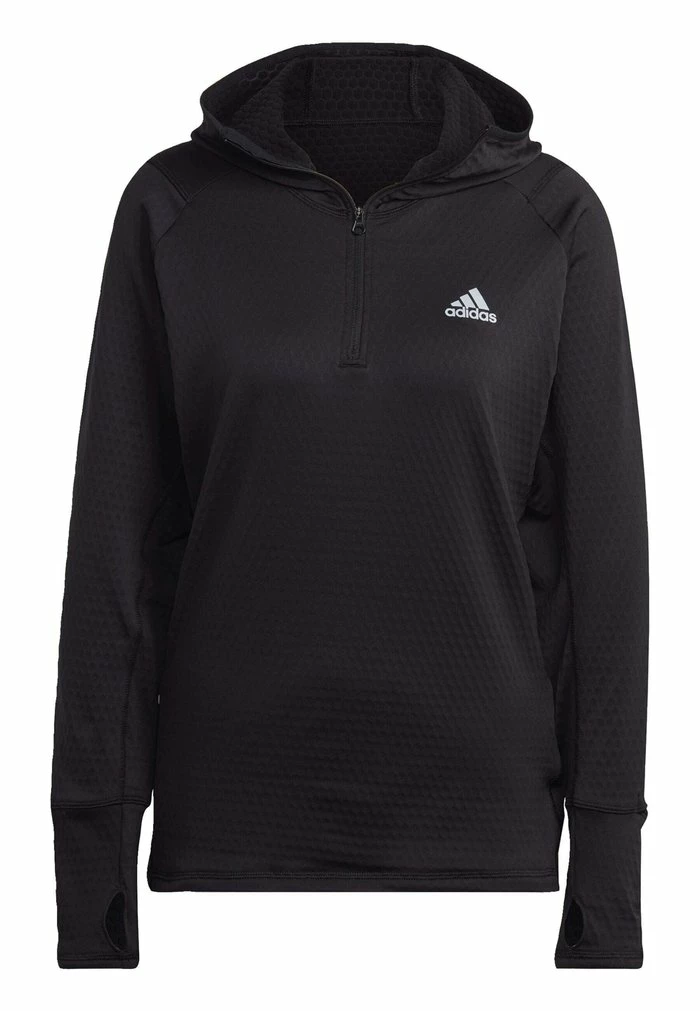 Adidas Performance X-CITY LONG SLEEVE - Fleece Jumper - Black 7 Adidas Performance X-CITY LONG SLEEVE - Fleece Jumper - Black - Image 5