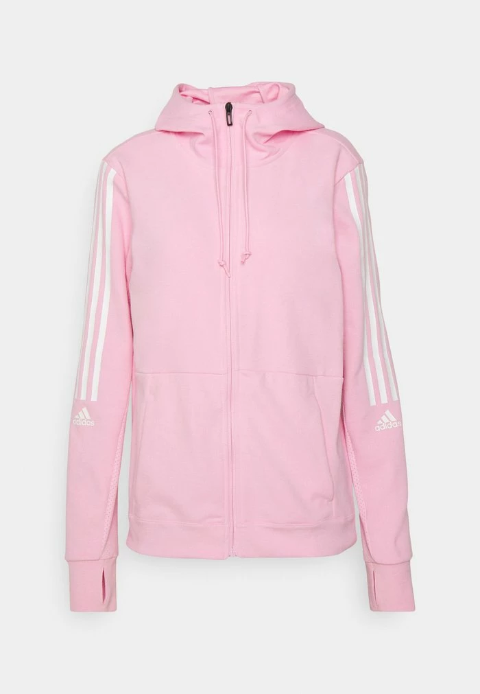 Adidas Performance Zip-up Sweatshirt - True Pink 7 Adidas Performance Zip-up Sweatshirt - True Pink - Image 5