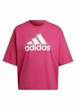 Adidas Performance ESSENTIALS LOGO LOOSE FIT CROP - Print T-shirt - Pink -adidas Performance Shop 99844619b58c48f6981ec1d2ef8b933f