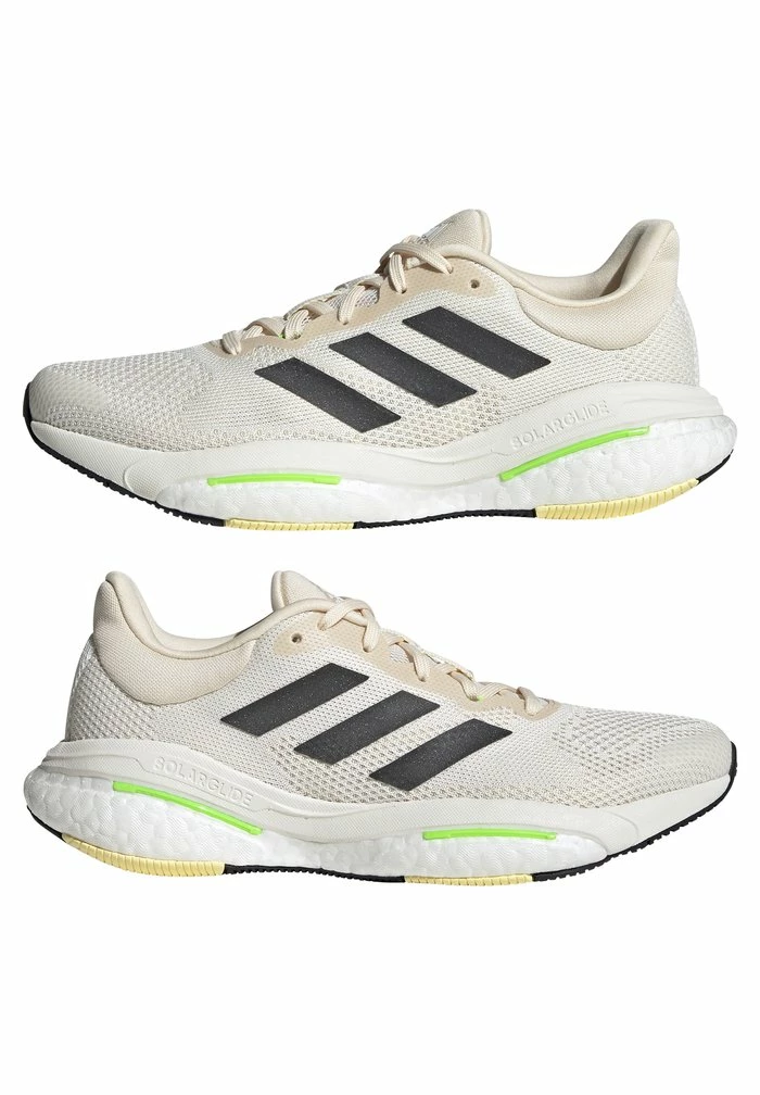 Adidas Performance SOLARGLIDE 5 - Neutral Running Shoes - Ecru Tint Carbon Solar Green 7 Adidas Performance SOLARGLIDE 5 - Neutral Running Shoes - Ecru Tint Carbon Solar Green - Image 5