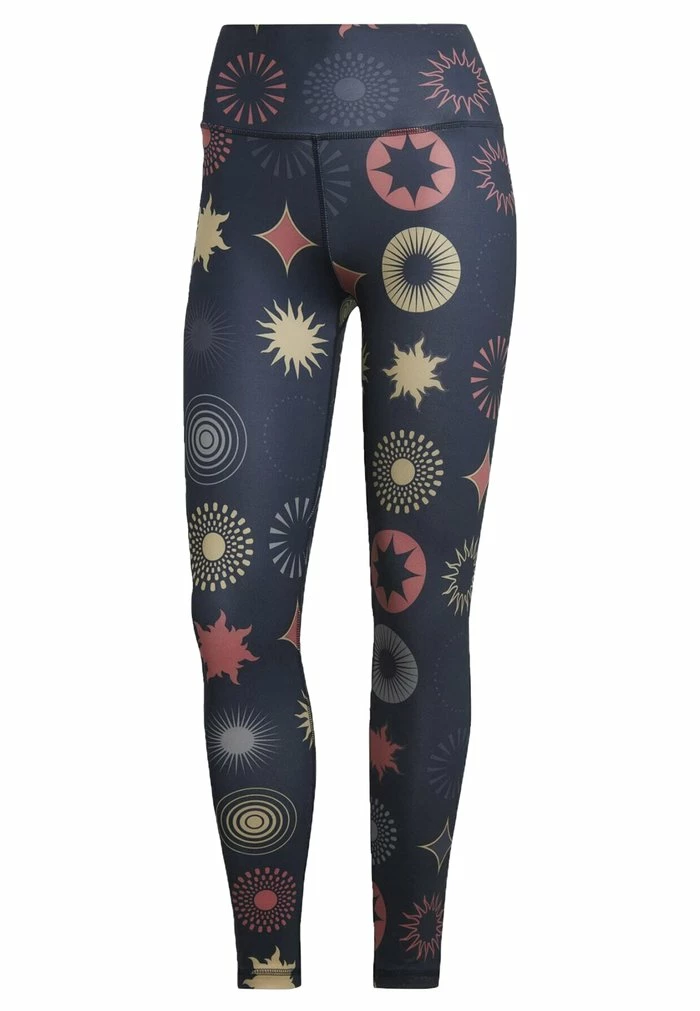 Adidas Performance OPTIME TI - Leggings - Blue 8 Adidas Performance OPTIME TI - Leggings - Blue - Image 6