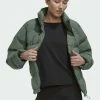 Adidas Performance HELIONIC - Down Jacket - Green -adidas Performance Shop 9ac65c4558204f649e692e2afbb0b756