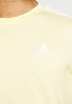 Adidas Performance ESSENTIALS - Print T-shirt - Almost Yellow/white -adidas Performance Shop 9c1e3cd9af4c46a881e157a5c2a998b8