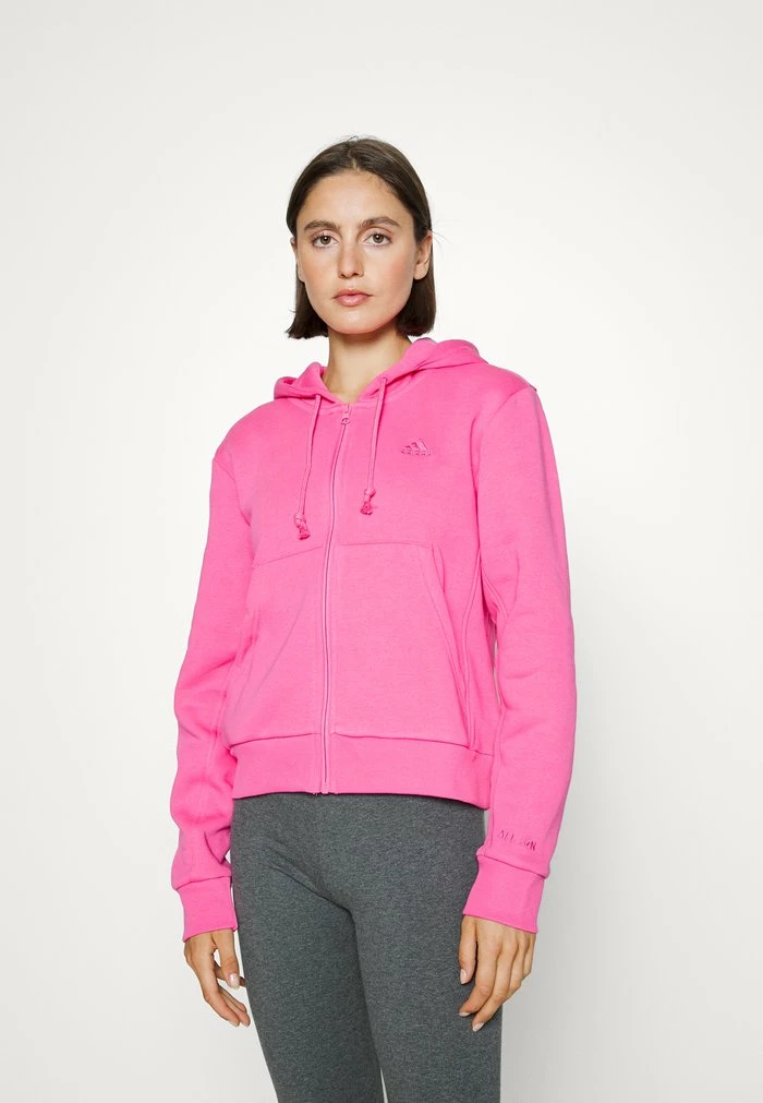 Adidas Performance ALL SZN - Zip-up Sweatshirt - Pulse Magenta 3 Adidas Performance ALL SZN - Zip-up Sweatshirt - Pulse Magenta