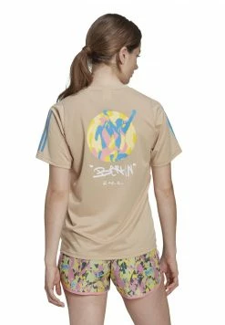 Adidas Performance Print T-shirt - Magic Beige -adidas Performance Shop 9c7d49a66ee0434b95bbce9b498ec632