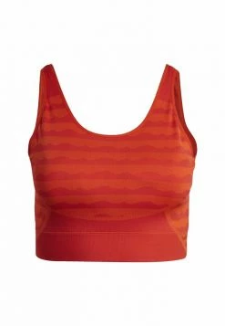 Adidas Performance MMK AKNIT B IN - Medium Support Sports Bra - Orange -adidas Performance Shop 9c7f71e89d9a4b49b09542511e488865