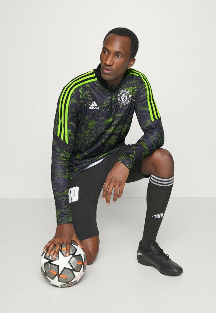 Adidas Performance MANCHESTER UNITED TRAININGS - Club Wear - Semi Solar Slime/black 6 Adidas Performance MANCHESTER UNITED TRAININGS - Club Wear - Semi Solar Slime/black - Image 4