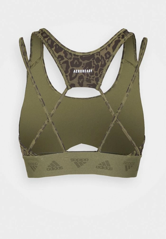 Adidas Performance BRA - Medium Support Sports Bra - Multicolor/focus Olive 4 Adidas Performance BRA - Medium Support Sports Bra - Multicolor/focus Olive - Image 2