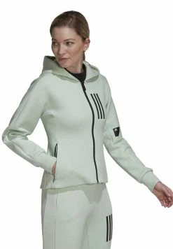 Adidas Performance Zip-up Sweatshirt - Linen Green Mel -adidas Performance Shop 9caff2184f8a402cbcaf7d42f86c3a68