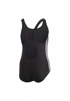 Adidas Performance FIT 3 STRIPES PRIMEBLUE SWIMSUIT PLUS SIZE - Swimsuit - Black -adidas Performance Shop 9da0788f2fc64feb97ff0a26c6f95b95