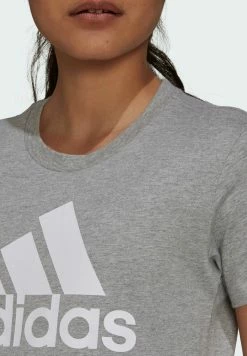 Adidas Performance LOUNGEWEAR ESSENTIALS LOGO - Print T-shirt - Grey -adidas Performance Shop 9daa9716c7894dcb9b5dcd99d1067ad1