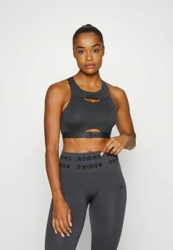 Adidas Performance Medium Support Sports Bra - Carbon