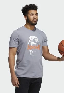 Adidas Performance HALLOWEEN TEE - Print T-shirt - Grey -adidas Performance Shop 9df322d2f1b94e6c9197db532cf2f6e3