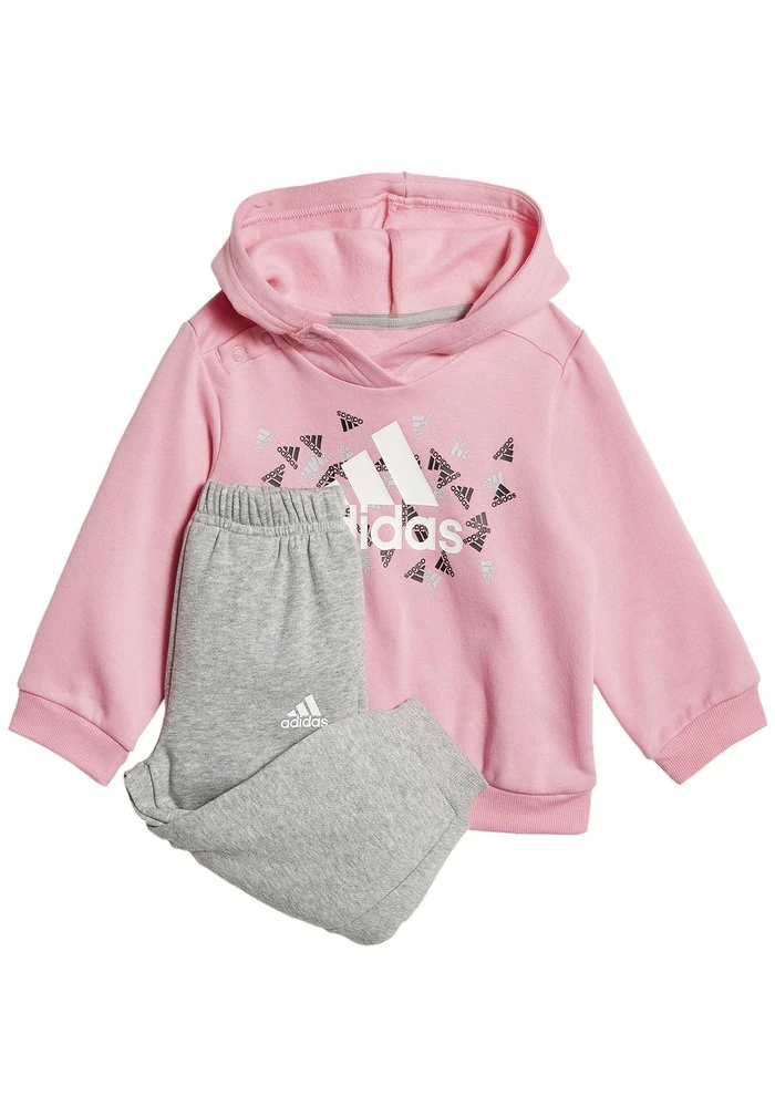 Adidas Performance BOS GRA - Tracksuit - Top Bliss Pink Bottom Medium Grey Heather 3 Adidas Performance BOS GRA - Tracksuit - Top Bliss Pink Bottom Medium Grey Heather