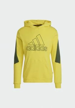 Adidas Performance BADGE OF SPORT - Sweatshirt - Yellow -adidas Performance Shop 9e7caa10acaf42aea2b7d06efab2fa6a