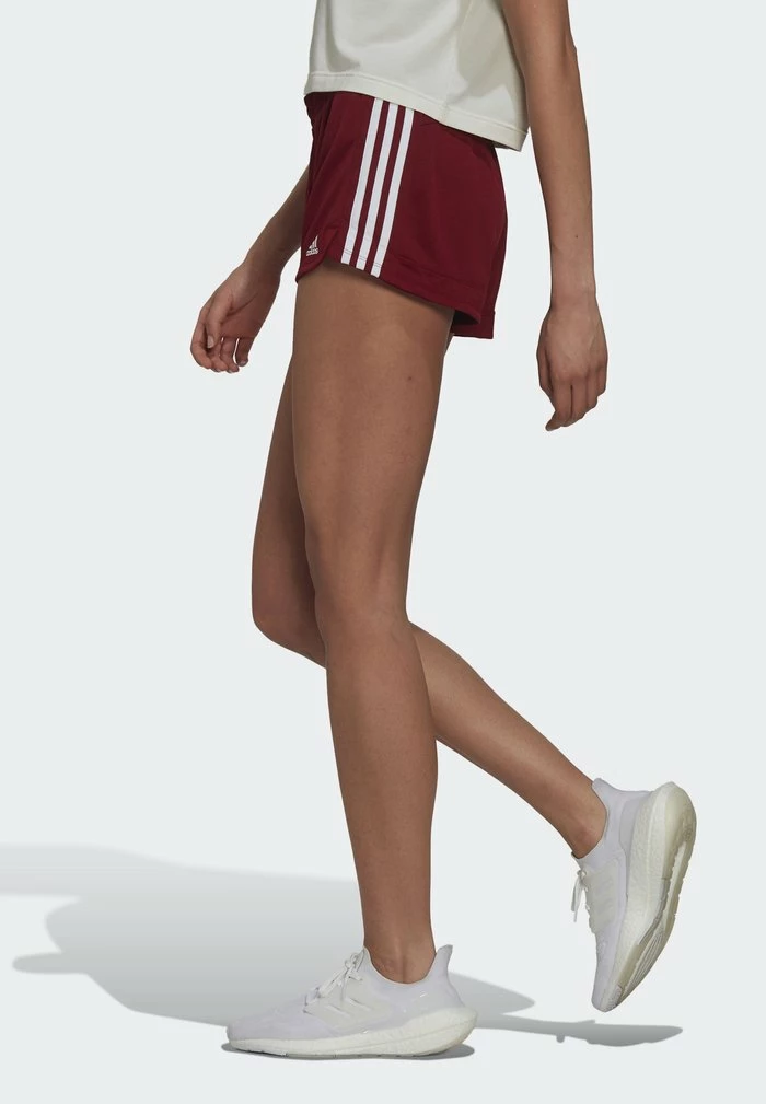 Adidas Performance PACER - Sports Shorts - Collegiate Burgundy/white 6 Adidas Performance PACER - Sports Shorts - Collegiate Burgundy/white - Image 4
