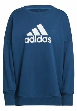 Adidas Performance W FI BOS CREW - Sweatshirt - Blue -adidas Performance Shop 9ee0043c5aaa4d6f9239716bf934c50e