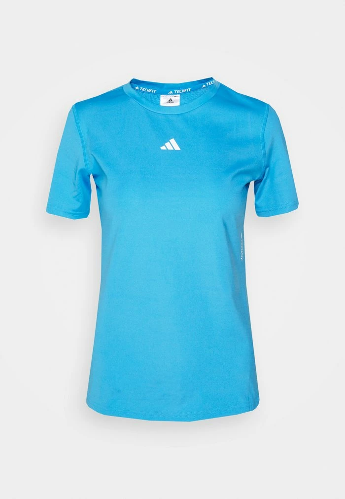 Adidas Performance TECHFIT - Print T-shirt - Pulse Blue/white 6 Adidas Performance TECHFIT - Print T-shirt - Pulse Blue/white - Image 4