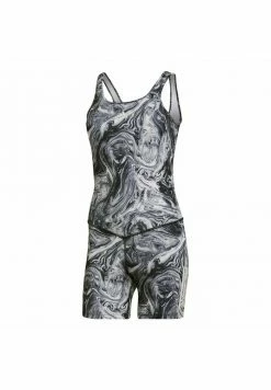Adidas Performance HYPERGLAM AEROREADY MARBLE - Gym Suit - Grey / Black -adidas Performance Shop 9fdbcd3c7eba4827a55e4c7a3b35b34e