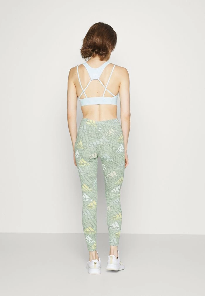 Adidas Performance W BLUV Q3 G - Leggings - Linen Green/multicolor/white 5 Adidas Performance W BLUV Q3 G - Leggings - Linen Green/multicolor/white - Image 3