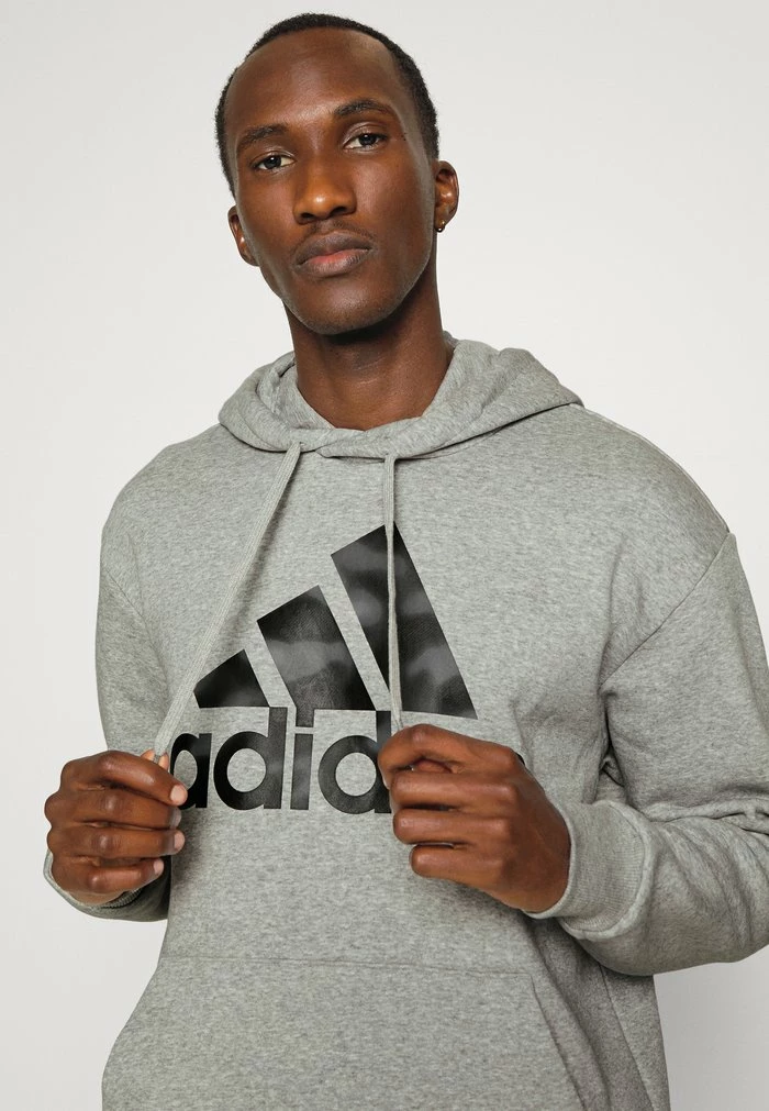 Adidas Performance ESSENTIALS CAMOUFLAGE PRINTED FRENCH TERRY - Hoodie - Medium Grey Heather 6 Adidas Performance ESSENTIALS CAMOUFLAGE PRINTED FRENCH TERRY - Hoodie - Medium Grey Heather - Image 4