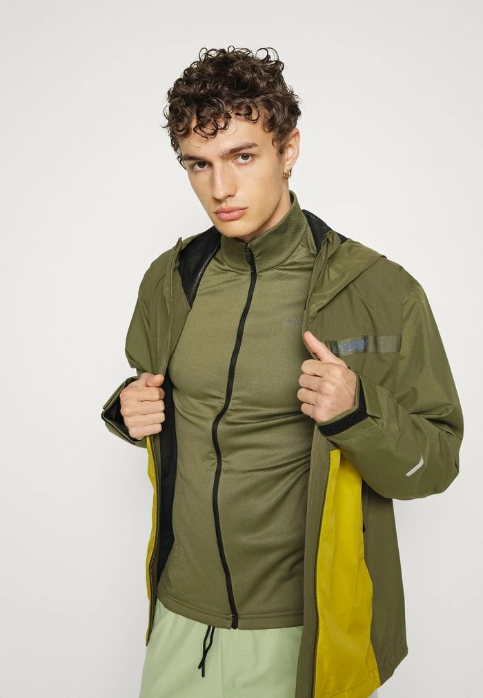 Adidas Performance MITEAM RR JAK 2.0 0 HIKING - Hardshell Jacket - Focus Olive 6 Adidas Performance MITEAM RR JAK 2.0 0 HIKING - Hardshell Jacket - Focus Olive - Image 4