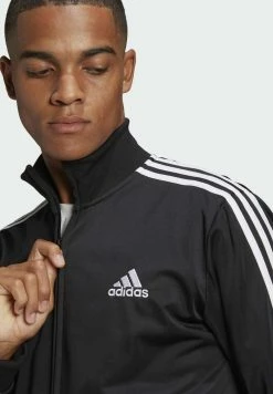 Adidas Performance ESSENTIALS 3-STRIPES - Tracksuit - Top:black/white Bottom:black/white -adidas Performance Shop a12426b408814d2a8c257e7cf3b1c0ae