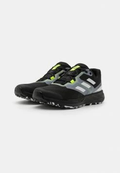 Adidas Performance TERREX TWO FLOW - Trail Running Shoes - Core Black/crystal White/solar Yellow -adidas Performance Shop a1b278f73e1342789aa52bcc87fc617a