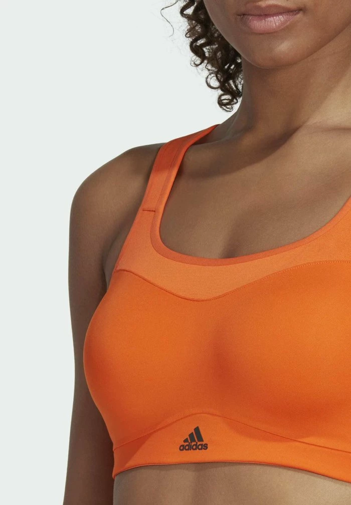 Adidas Performance High Support Sports Bra - Orange 7 Adidas Performance High Support Sports Bra - Orange - Image 5