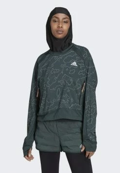 Adidas Performance X CITY RUNNING CREWNECK - Running Jacket - Green