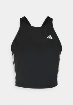Adidas Performance CROP - Top - Black/white -adidas Performance Shop a35b81d58e7942a1b17bba2185f307a5