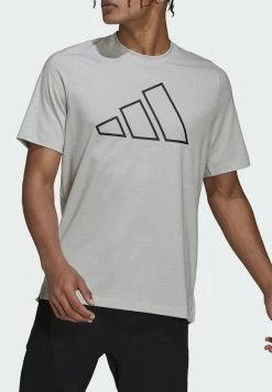 Adidas Performance TI BAR TEE - Print T-shirt - Grey -adidas Performance Shop a3d1ff00042b4c14a7c23ae6577a2443