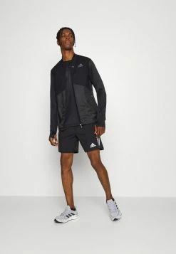 Adidas Performance LONG SLEEVE - Long Sleeved Top - Black/reflective Silver -adidas Performance Shop a4ca297cba004273a43836a5c9f54a10