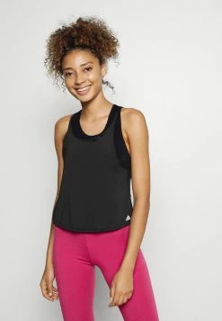 Adidas Performance YOGA CROP - Top - Black/white