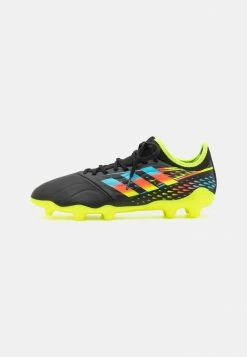 Adidas Performance COPA SENSE.3 FG - Moulded Stud Football Boots - Core Black/bright Cyan/team Solar Yellow