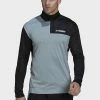 Adidas Performance MT HALF ZI LS - Long Sleeved Top - Grey -adidas Performance Shop a590bb0eebc7438ebef1c7c804491d2f