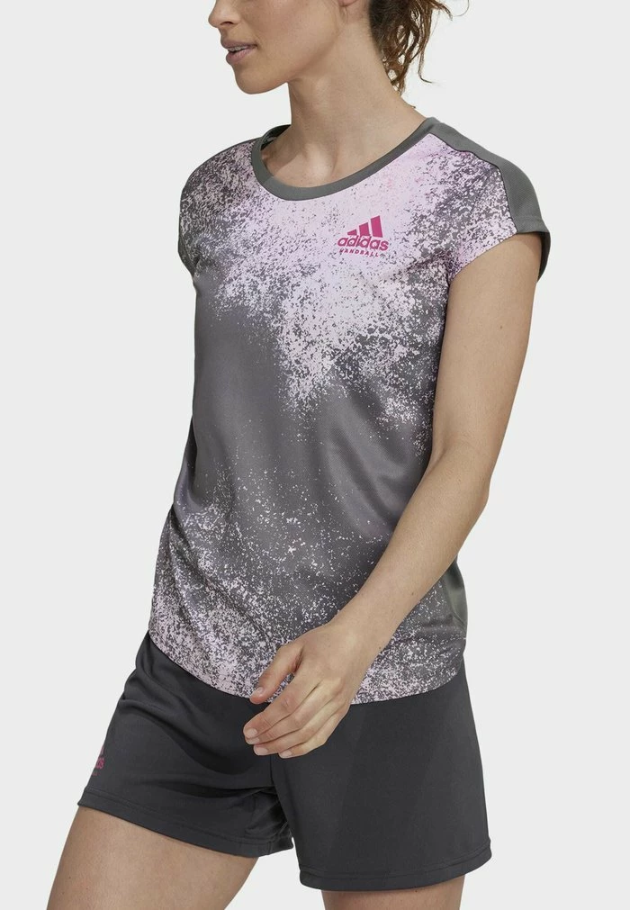 Adidas Performance HANDBALL TRAINING - Print T-shirt - Grey 9 Adidas Performance HANDBALL TRAINING - Print T-shirt - Grey - Image 7