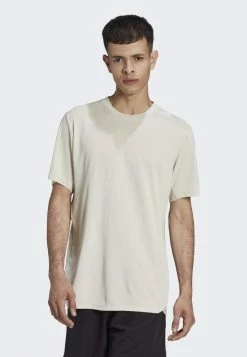 Adidas Performance DESIGNED 4 TRAINING HEAT.RDY HIIT TEE - Sports T-shirt - Beige